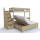 Junior 15 emeletes tölgy ágy